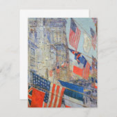 同盟国の日、1917年5月Childe Hasssam、ヴィンテージ・アート (正面/裏面)