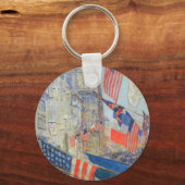 同盟国の日、1917年5月Childe Hasssam、ヴィンテージ・アート キーホルダー (正面)