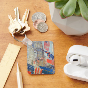 同盟国の日、1917年5月Childe Hasssam、ヴィンテージ・アート キーホルダー