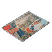 同盟国の日、1917年5月Childe Hasssam、ヴィンテージ・アート ノートブック (左側)