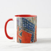 同盟国の日、1917年5月Childe Hasssam、ヴィンテージ・アート マグカップ (左)