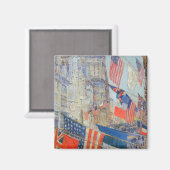 同盟国の日、1917年5月Childe Hasssam、ヴィンテージ・アート マグネット (正面/裏面)