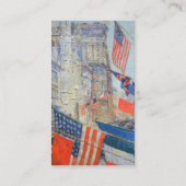 同盟国の日、1917年5月Frederick Childe Hasssam著 名刺 (裏面)