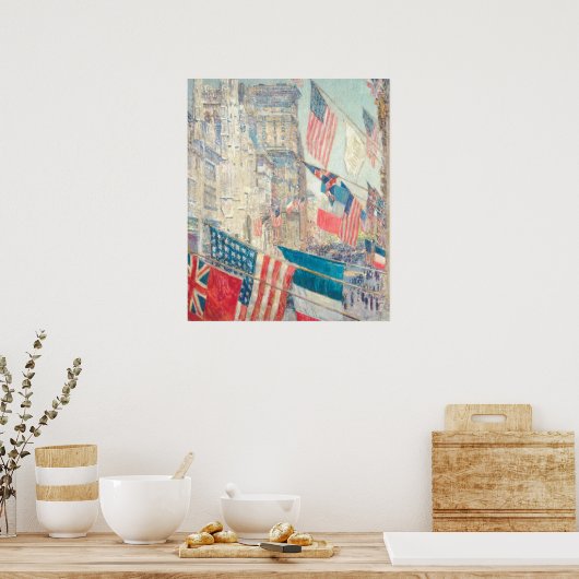 同盟国の日 – Childe Hasssamファインアートポスター ポスター (キッチン)