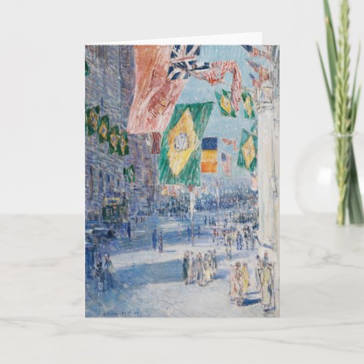 同盟国の通り | Childe Hasssam カード (正面)