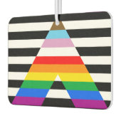 同盟国の進捗プライドフラグ カーエアーフレッシュナー (左)