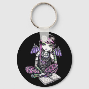"同盟国"のEmoの学校の女の子の妖精の芸術Keychain キーホルダー