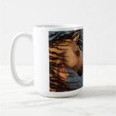 同盟国 – 馬と女性 – クラシックマグカップ コーヒーマグカップ (左)