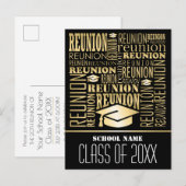 同窓会のご案内 案内ポストカード (正面/裏面)