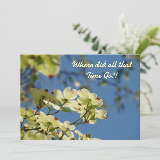 同窓会の学校懇親会の招待状カード 招待状 (スタンド正面)