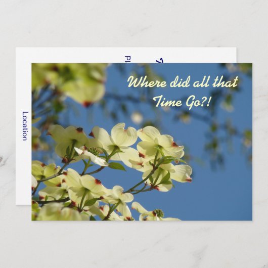 同窓会の学校懇親会の招待状カード 招待状 (正面/裏面)