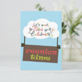 同窓会デザイン 招待状 (スタンド正面)