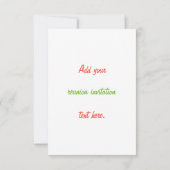 同窓会デザイン 招待状 (裏面)