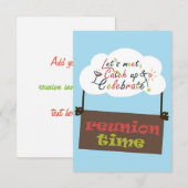 同窓会デザイン 招待状 (正面/裏面)