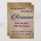 同窓会 保存日付のお知らせ 招待状 (正面/裏面)