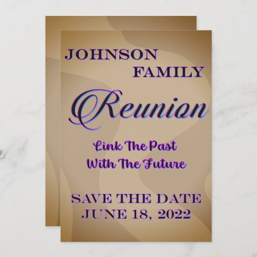 同窓会 保存日付招待状 招待状 (正面/裏面)