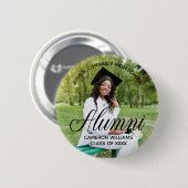 同窓生写真高校懇親会名前をカスタムするラベル 缶バッジ (正面&裏面)