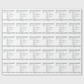 同等の同等化は互いと等しいです ラッピングペーパー (フラット)