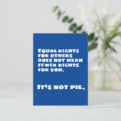 同等の権利が円でない ポストカード (スタンド正面)