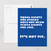 同等の権利が円でない ポストカード (正面/裏面)