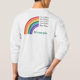 同等の権利 – 円/プライドではない Tシャツ