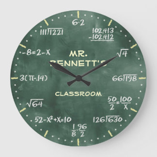 同等化のPersonalizableの数学時計 ラージ壁時計