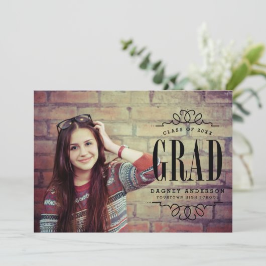 同級写真卒業会 招待状 (スタンド正面)