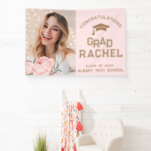 同級卒業生ピンクフローラ院卒業パーティー 横断幕 (インサイチュ)