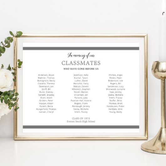 同級生の学校の懇親会を思い出す ポスター