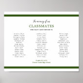 同級生の学校懇親会を思い出す緑 ポスター (正面)