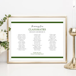 同級生の学校懇親会を思い出す緑 ポスター