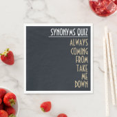 同義おもしろい語Rickrollパーティー スタンダードランチョンナプキン (インサイチュ)