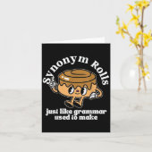 同義語ロール文法パンプ vintage スタイル カード (黄色い花)