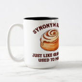 同義転が語 – 作るために使われる文法と同様 ツートーンマグカップ (左)