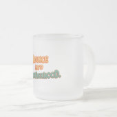 同胞団に跳ね返る フロストグラスマグカップ (正面右)