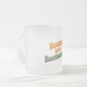 同胞団に跳ね返る フロストグラスマグカップ (正面左)