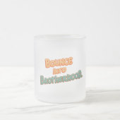 同胞団に跳ね返る フロストグラスマグカップ (中央)