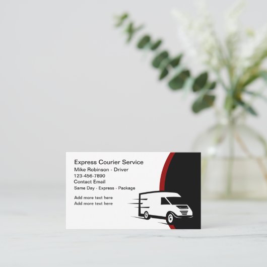 同表現日宅配便サービス 名刺 (スタンド正面)