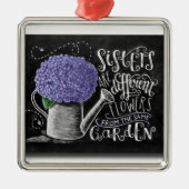 同違うじ園姉妹の花 メタルオーナメント (正面)