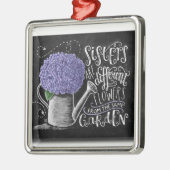 同違うじ園姉妹の花 メタルオーナメント (左)