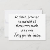 同離れ僚の贈おもしろいり物 サンキューカード (正面)