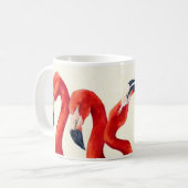 同類-フラミンゴのコーヒー・マグ マグカップ (正面左)