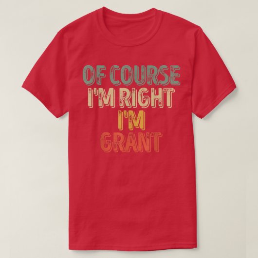 名おもしろいパーソナライズされた前Im権限Im権限 Tシャツ (デザイン正面)
