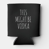 名おもしろいパーソナライズされた前Vodka 缶クーラー (正面)