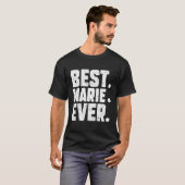 名おもしろいパーソナライズされた最高の前・マリー Tシャツ (正面フル)