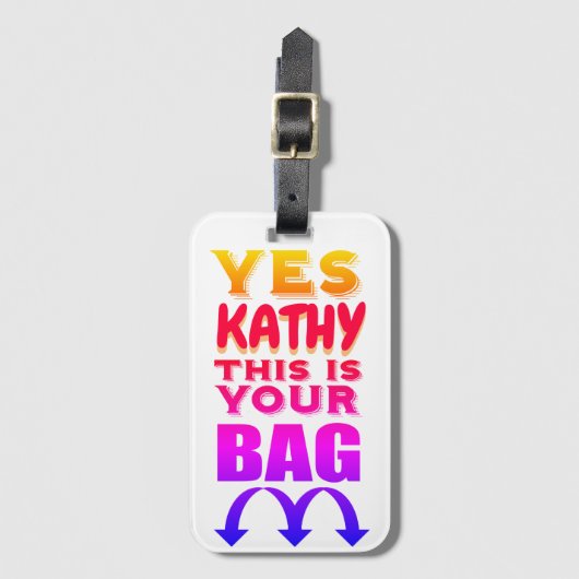 名おもしろいパーソナライズされた荷物タグ ラゲッジタグ (正面縦)