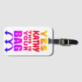 名おもしろいパーソナライズされた荷物タグ ラゲッジタグ (正面横)