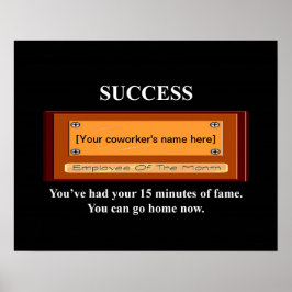 名おもしろい前の月のプレート ポスター