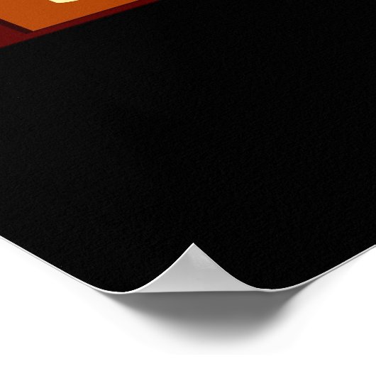 名おもしろい前の月のプレート ポスター (角)