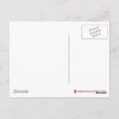 名おもしろい前の月のプレート ポストカード (裏面)